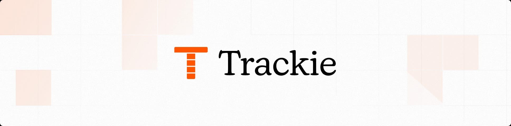 Trackie brand banner
